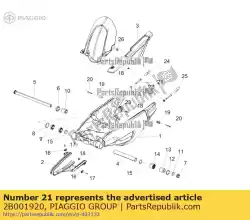 Aquí puede pedir tornillo de ajuste de las decenas de cadena de Piaggio Group , con el número de pieza 2B001920: