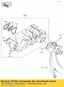 kawasaki 391560901 pad,lh zx636edf - Bottom side