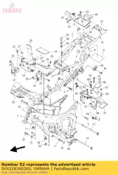 Aquí puede pedir quedarse, 3 de Yamaha , con el número de pieza 5VX228360000: