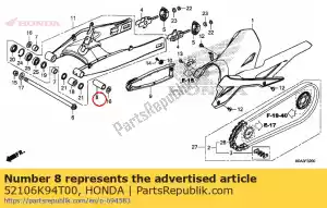 honda 52106K94T00 collar, l. pivote del basculante - Lado inferior