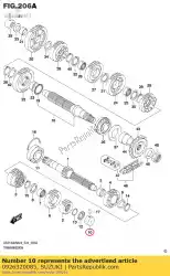 Here you can order the bearing,20x34x1 from Suzuki, with part number 0926320085: