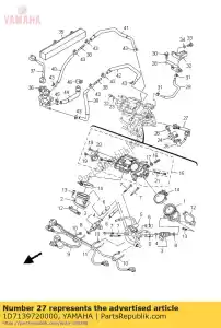 yamaha 1D7139720000 tuyau, carburant 2 - La partie au fond