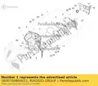 1B007008000Z2, Piaggio Group, bauletto anteriore kompl. piaggio zapmd2100 zapmd220,  zapmd2200 300 400 2021 2022, Nowy