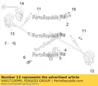 64017100M9, Piaggio Group, right electric device     , New