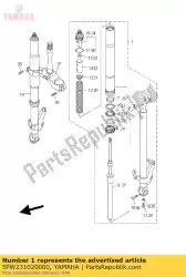 Tutaj możesz zamówić zespó? Przedniego widelca (lewa) od Yamaha , z numerem części 5PW231020000: