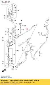 Suzuki 6920040H00 tubo flessibile, rr br - Il fondo