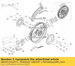 Aquí puede pedir nuez de Piaggio Group , con el número de pieza 00H01202071: