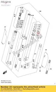 suzuki 5115636E00 anel, rolha - Lado inferior