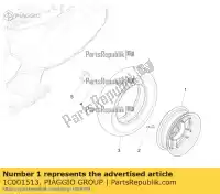 1C001513, Piaggio Group, ruota posteriore 2,75x10