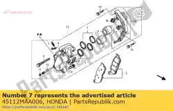 Aquí puede pedir anticipo de Honda , con el número de pieza 45112MAA006: