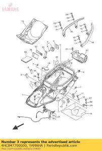 yamaha 4HC847700000 light,  accessory - Bottom side