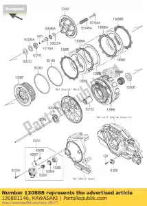 kawasaki 130881146 plate-friction vn1600-a1 - Bottom side