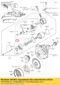 kawasaki 391840015 zespó? wspornika klx150c9f - Dół