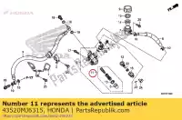 43520MJ6315, Honda, piston set, master cylinder honda  (j) type 2 japan hc06-100 (n) 1993 (p) spain cb cbr cbrr (g) japanese domestic / nc23-100 cr crf f (j) portugal / kph fx nsr nsr mini hrc japan ntv nx r (g) japan mc16-100 r (v) portugal r nc21-100 (g) japan rr (p) slr st trx vfr vt vtr vtx xl xr 5, New