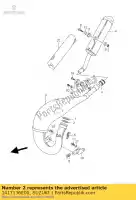 1417136E00, Suzuki, o-ring, di scarico suzuki rm 125 1998 1999 2000 2001 2002 2003 2004 2005 2006 2007 2008, Nuovo