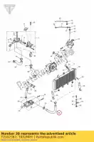 T2102387, Triumph, tuyau de liquide de refroidissement triumph speed triple 885cc955cc (efi) > 141871 tiger 885i 71699 > 124105 885 955 1997 1998 1999 2000 2001, Nouveau