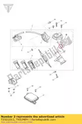 dop, brandstofvulling, niet geventileerd van Triumph, met onderdeel nummer T2501012, bestel je hier online: