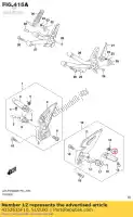 4352635F10, Suzuki, barra, pé frontal suzuki gsx s1000a gsxr150rfx gsxr150rf gsxs125mlx gsxs125ml gsxr125xa gsxs125xa gsxr125a 1000 150 125 , Novo