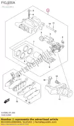 Ici, vous pouvez commander le étrier assy, ?? Re auprès de Suzuki , avec le numéro de pièce 6910001DB0999: