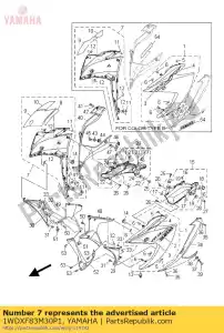 yamaha 1WDXF83M30P1 lichaam, voor. onder 2 - Onderkant