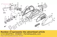 17213KGF901, Honda, conduit, filtre à air honda sh i  d pspes nes arobase pes r nes150 sh125 sh150 pes125 pes150 sh125s sh150s pes125r pes150r sh125r sh150r sh125d sh150d 150 125 , Nouveau