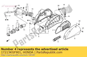 Honda 17213KGF901 duto, filtro de ar - Lado inferior