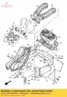 2AG135760000, Yamaha, afstandhouder yamaha tt ttw 600, Nieuw