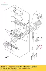 Suzuki 5926839G00 pince, frein fr - La partie au fond