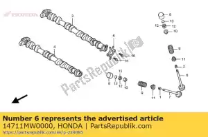 Honda 14711MW0000 zawór, w. - Dół