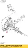 6411148H00YGA, Suzuki, rueda trasera (17m / suzuki  gw 250 2014 2015 2017, Nuevo