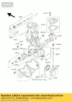 160141075, Kawasaki, parafuso-piloto de ar kawasaki ZX ninja rr 750 7, Novo