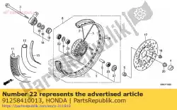 Qui puoi ordinare parapolvere, 40x50x5 (arai) da Honda , con numero parte 91258410013: