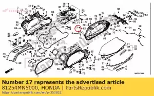 honda 81254MN5000 rester b, bouchon couvercle - La partie au fond