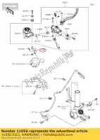 110567023, Kawasaki, beugel, reservoirtank zx1000n kawasaki  h2 h2r zx 1000 2015 2016 2017 2018 2019 2020, Nieuw