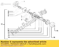 4310845, Piaggio Group, Puleggia. metà aprilia gilera piaggio  hexagon runner skipper skipperr sr typhoon 125 150 180 1994 1995 1996 1997 1998 1999 2000 2001 2003, Nuovo