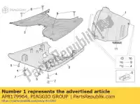 AP8179964, Piaggio Group, tapa de inspección. gris aprilia  scarabeo 50 100 2006 2007 2008 2009, Nuevo