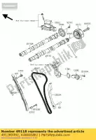 491180092, Kawasaki, árbol de levas-comp, admisión kawasaki gtr  a 1400gtr 1400 , Nuevo