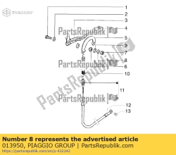 Aprilia 013950, Sluitring 6,2x18x2, OEM: Aprilia 013950