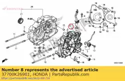 Aqui você pode pedir o montagem do sensor, velocidade em Honda , com o número da peça 37700K26901: