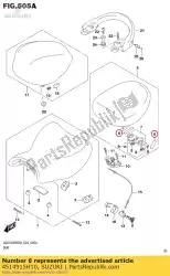 kussen van Suzuki, met onderdeel nummer 4514915H10, bestel je hier online: