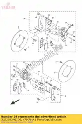 Qui puoi ordinare primavera, pad da Yamaha , con numero parte 3LD259340100: