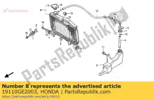 Honda 19110GE2003 conjunto de radiador - Lado inferior
