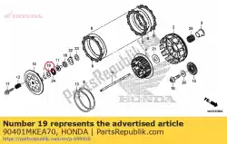 Aquí puede pedir arandela 12. 1x25x1 de Honda , con el número de pieza 90401MKEA70: