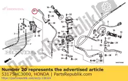 Tutaj możesz zamówić d? Wignia, r. Uchwyt kierownicy od Honda , z numerem części 53175HC3000: