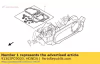 91302PC9003, Honda, oring, 22,5x2,7 honda fjs 400 600 2005 2006 2009 2010 2011 2012, Nuovo