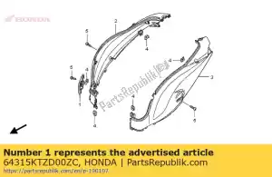 Honda 64315KTZD00ZC pokrywa, konserwacja wtyczki * - Dół