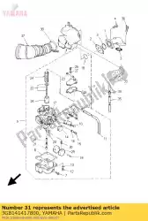 Ici, vous pouvez commander le buse, principale auprès de Yamaha , avec le numéro de pièce 3GB141417800: