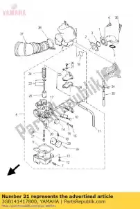 yamaha 3GB141417800 bico, principal - Lado inferior