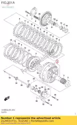 Qui puoi ordinare cl-basket/primo ingranaggio condotto da Suzuki , con numero parte 2120031Y11: