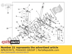 Aprilia AP8203972, Schroef m12x50, OEM: Aprilia AP8203972